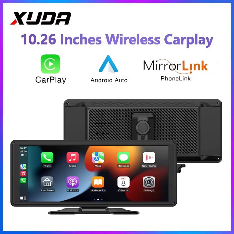 Drive Smart: 10.26-Inch Wireless CarPlay & Android Auto Multimedia Video Player