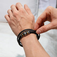 Being Special - Mens Leather Bracelet